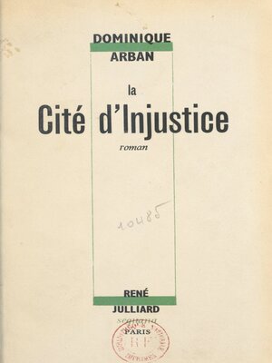 cover image of La cité d'injustice